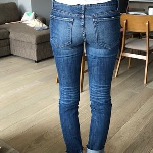J Brand Jeans - J Brand Blue Jeans with Distress in the front J Brand Jeans - J Brand Blue Jeans with Distress in the front